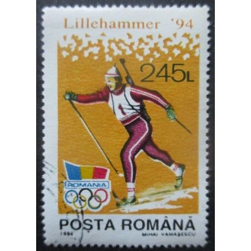 Roumanie N°4137 Jeux Olympiques De Lillehammer 1994 Oblitéré