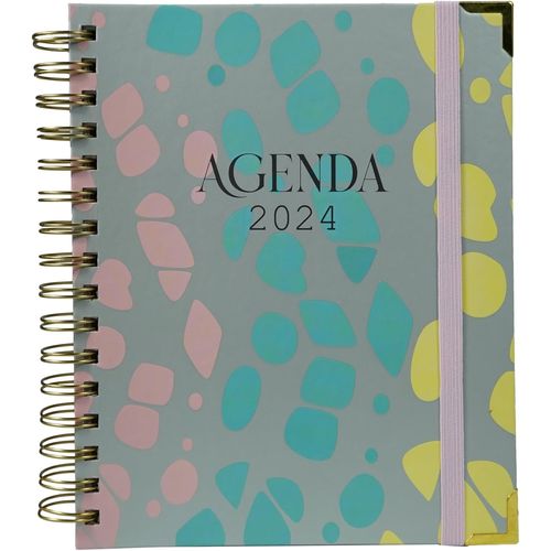 Agenda Scolaire Page Par Jour | Idéal Pour Les Enseignants Et Les Élèves | Couleur Grise | Dimensions 2 X 18 X 21,5 Cm - Sweet Color.[G1129]