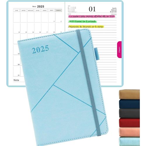 Agenda 2024 2025 En Italien ¿ A5 Agenda 2025 Journalier, Mensuel, Annuel, Cahier De L'enseignant.[G1179]