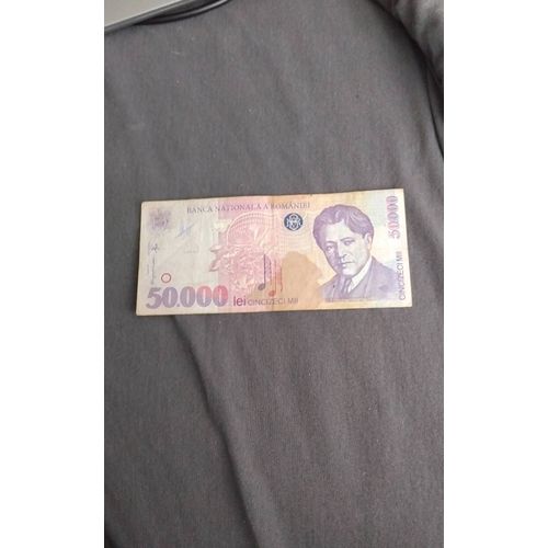 Billet 50 000 Lei Roumanie