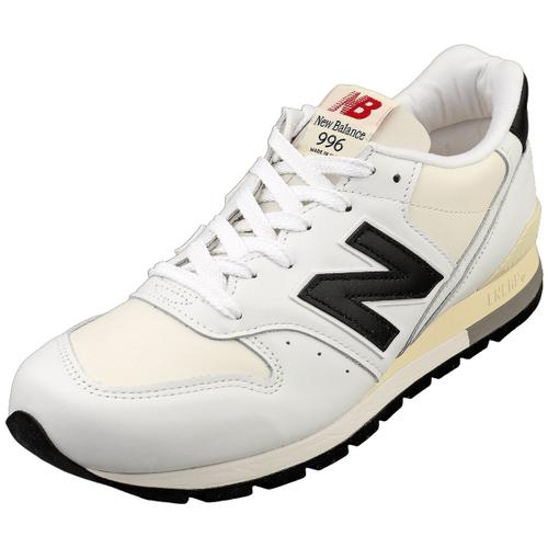 Chaussures New Balance 996 Blanc Noir Baskets Casual Us