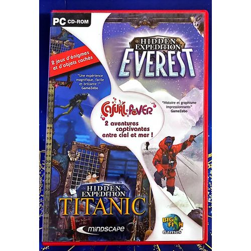 Hidden Expeditions : Everest + Titanic Jeu Pc/ 18/M2