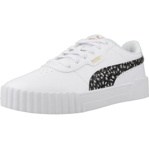 Chaussures Puma Carina 3.0 Animal Jr Colour Blanc