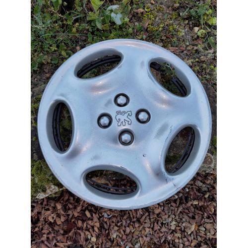 Enjoliveur De Roue De Voiture Automobile Peugeot 15" 15 Pouces Fugue 9622967477 Ind B12 Pa66-Md15 Silver Argent