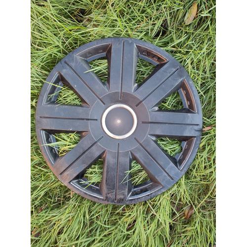 Enjoliveur De Roue De Voiture Automobile 15" 15 Pouces Noir Cosmos-Ring Produced By Estic Poland Pologne En Abs Carbone