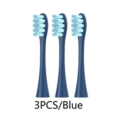 Brosses À Dents Soniques Remplaçables,Recharges Sous Vide,Buses À Poils Souples Dupont,2-3 Pièces- 3blue-C1439
