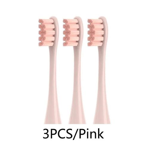 Brosses À Dents Soniques Remplaçables,Recharges Sous Vide,Buses À Poils Souples Dupont,2-3 Pièces- 3pink-C3094
