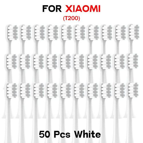 Tête de Brosses à Dents Électriques pour XIAOMI MIJIA T200,Buses à Poils DuPont Souples,20/100 Pièces- 50white-D73