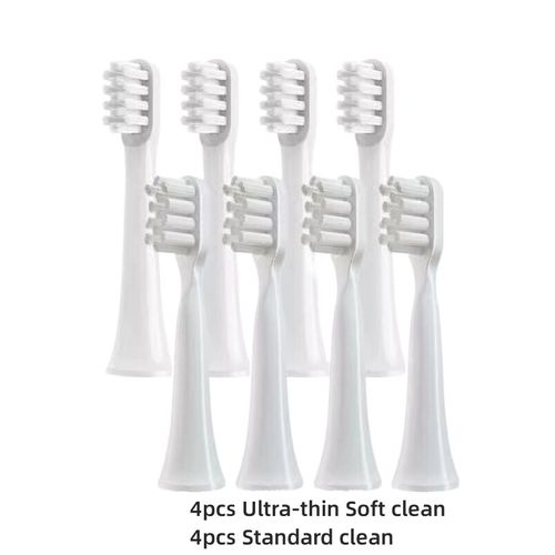 Têtes de brosse de rechange pour Xiaomi Mijia T100,brosse à dents électrique sonique,aspirateur DuPont- 8 soft and standard
