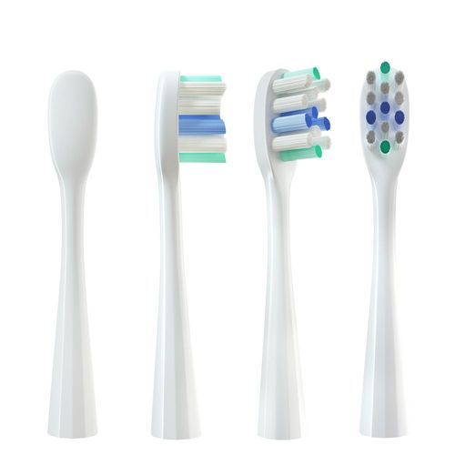 Têtes de rechange pour brosse à dents électrique Usmile,nettoyage en profondeur,type à poils souples,soins - Deep clean White