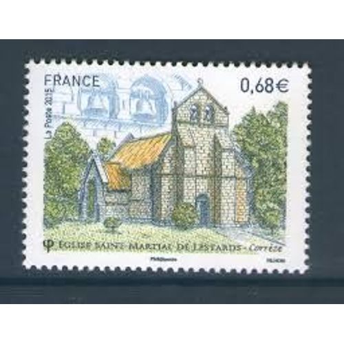 Église Saint Martial De Lestards (Corrèze) Année 2015 N° 4967 Yvert Et Tellier Luxe