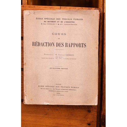 Cours De Rédaction Des Rapports / 18e Edition. - Georgin Ch.