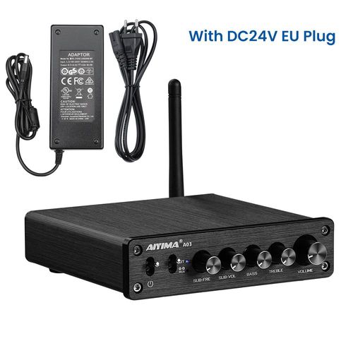 Amplificateur, A03, Eu, 100w, Bluetooth, Digital Audio, Noir
