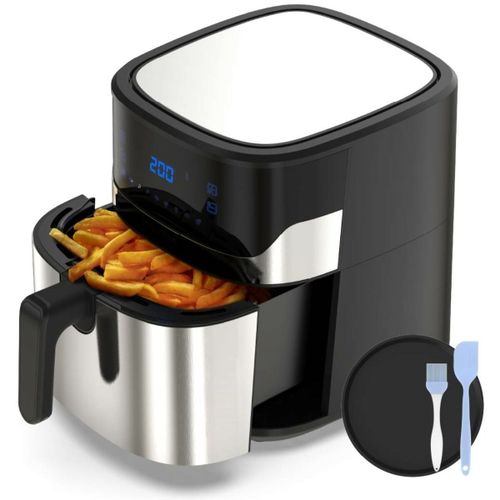 Friteuse à air universelle en acier bleu 6,5 L