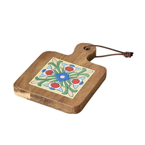 Tapis De Pot Isolants En Carreaux De Bois Massif, Sets De Table Rétro Pour La Maison, Sous-Verres De Table De Cuisine Résistants Aux Hautes Températures B