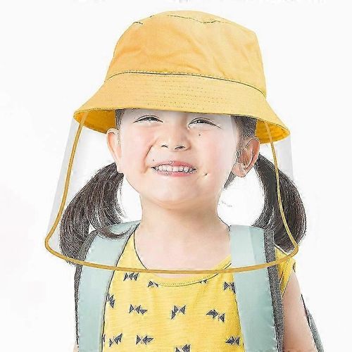 Chapeau Bob Enfant Wind And Dust Adapté Aux Voyages, Au Camping, À La Randonnée - Jaune
