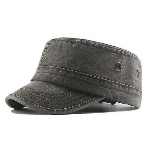 Casquette Militaire Classique Ajustable En Coton Casquette Militaire Casquette À Bord Pour Homme (Vert Armée)