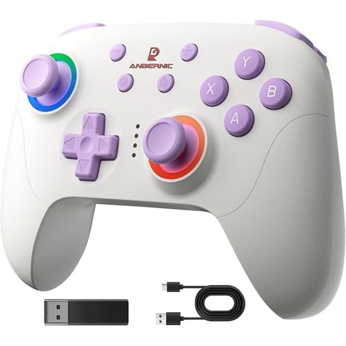 Rg P01 Wireless Gaming Controller Play Gaming Gamepad With Hall Effect Joystick/Triggers Joystick And Controller Gamepad For Bluetooth/ Ps3/Pc/Switch/Ios/Android,Customizable Rgb Lighting