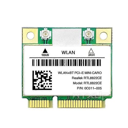 RTL8822CE 1200Mbps 2.4G / 5Ghz 802.11AC Carte WiFi Réseau Mini PCIe Bluetooth 5.0 Prise en charge Ordinateur portable / PC 1