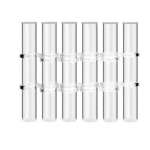 6 Pcs Vase À Fleurs À Charnière En Verre Transparent Tube À Essai Suspendu Porte-Fleur Pour La Décoration D¿intérieur, S