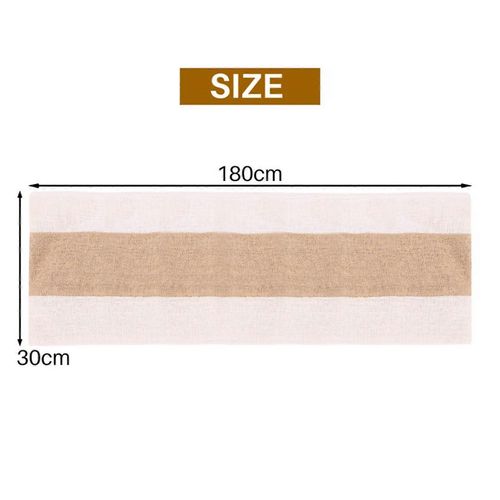 Chemins De Table En Toile De Jute Pour La Cuisine Jute Table Runner 72 Pouces - Centres De Table De Ferme Naturels Pour Onglet