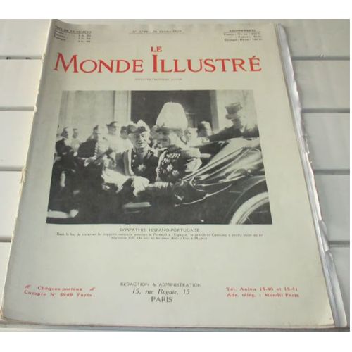 Le Monde Illustré N°3749 Du 26/10/1929- Autour De Paul Valéry-Les Élections Sénatoriales-L'évacuation De La Rhénanie-Un Mois Dans L'île Du Cacao-Annonces,Actualité,Mode,Sports,Loisirs, Spectacles-Etc.