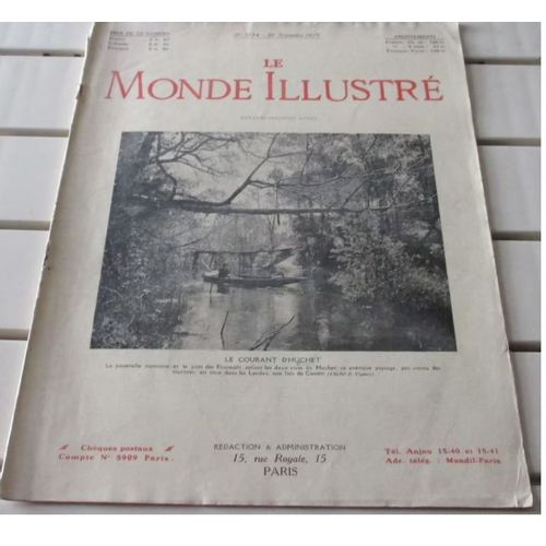 Le Monde Illustré N°3754 Du 30/11/1929-La Mort De Georges Clemenceau-Situation En Palestine-Le Bel Exploit De Costes & Bellonte-Exposition De La Porcelaine Française-Fin Du 23éme Salon De L'auto-Etc..