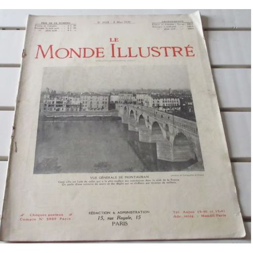 Le Monde Illustré N°3768 Du 8/3/1930-80 Ans Du Président Tchécoslovaque-Propagande Révolutionnaire En Indo-Chine-Union Du Rail Et De La Route-Transfert Du Lycée Condorcet-Etc...