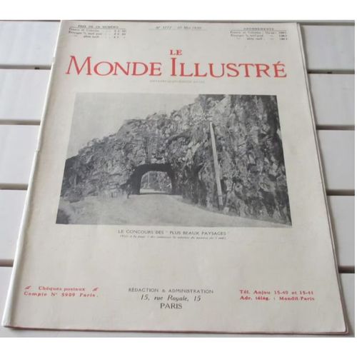 Le Monde Illustré N°3777 Du 10/5/1930- Croisière Guillaume Budé- 50ème Anniversaire Mort Gustave Flaubert- Salon Des Humoristes-Théâtre Au Japon- Maison De Repos Des Fourrures-Etc...