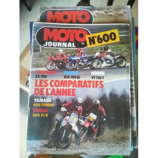 Moto Journal 600 De 1983 Honda Vf750f,Kawasaki Zx750,Suzuki Gsx750e...