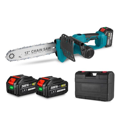 Tronçonneuse à batterie 18V¿30cm Tronçonneuse Brushless¿écran LCD - boite - 2 batteries et un chargeur
