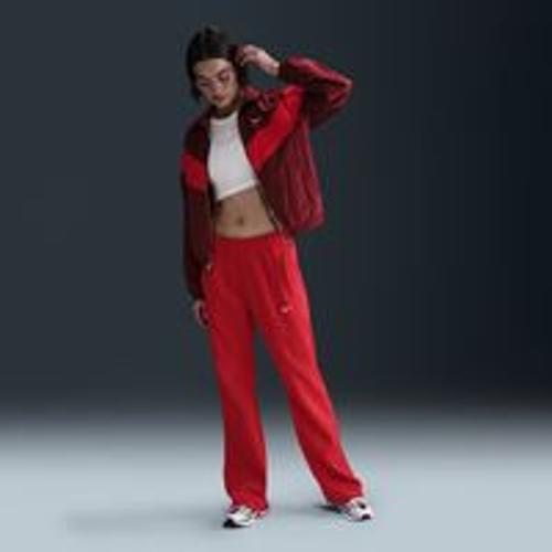 Pantalon En Maille Coupe Slim À Taille Mi-Haute Nike Sportswear Windrunner Pour Femme - Rouge