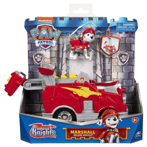 La Pat' Patrouille Vehicule + Figurine Marcus Rescue Knights La Pat' Patrouille