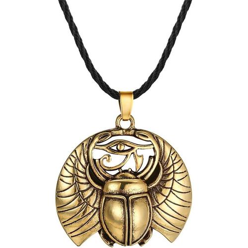 Collier Oeil D'horus Pendentif Scarabée Argent Sterling Oeil De La Providence Ankh Oeil D'horus De Protection De L'egypte Ancienne Collier All-Seeing-Eye Pour Femme[X421]