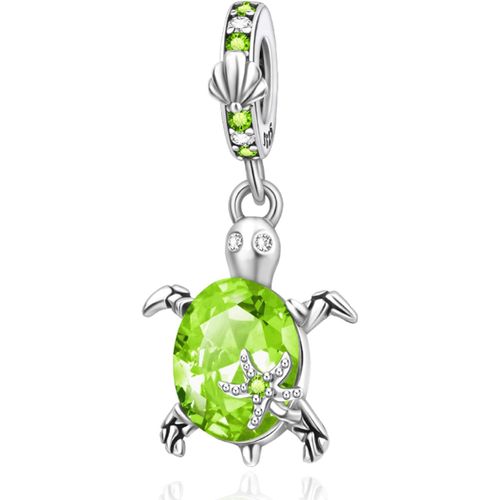 Coquille De Tortue Charm For 925 Sterling Silver Bracelets Et Colliers Pour Femmes Pendentifs, Bijoux De Noël Et De La Saint-Valentin Cadeaux De La Fête Des Mères Pour Les Filles[X6216]