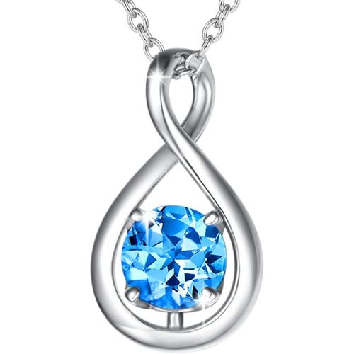 Collier En Argent Sterling 925 Avec Émeraude Verte, Pendentif Infini Avec Pierre De Naissance Du Mois De Mai Avec Pierre Précieuse, Cadeau De Fête Des Mères, Anniversaire, Bijoux Fins Cadeau[X5381]
