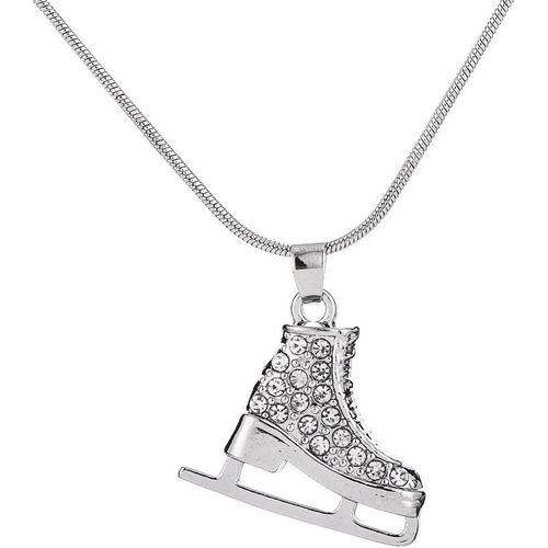Collier À Breloques En Forme De Patin À Glace Pour Filles - Accessoires Exquis Pour Patinage Artistique[X853]