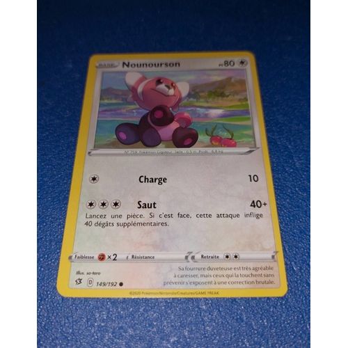 Carte Card Pokémon Nounourson 149 192