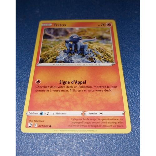 Carte Card Pokémon Tritox 027 163