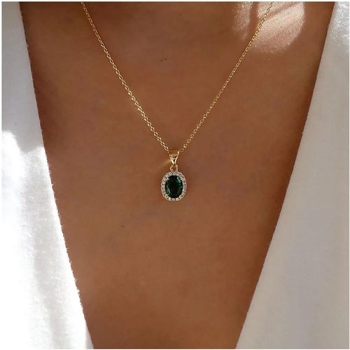 Collier Boho Vert Émeraude Collier Ras De Cou Cristal Vert Collier Ras De Cou Vintage Émeraude Pierres Précieuses Collier Pendentif Émeraude Strass Vintage Bijoux Pour Femmes Et Filles[X4766]