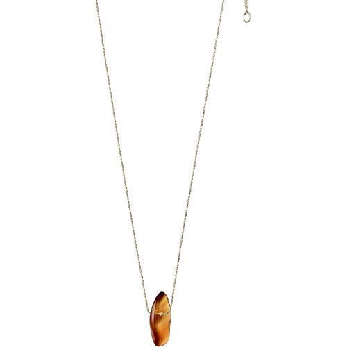 Collier - Chakra - Plaqué Or Ou Argent Avec Une Belle Pierre Semi-Précieuse[X5715]
