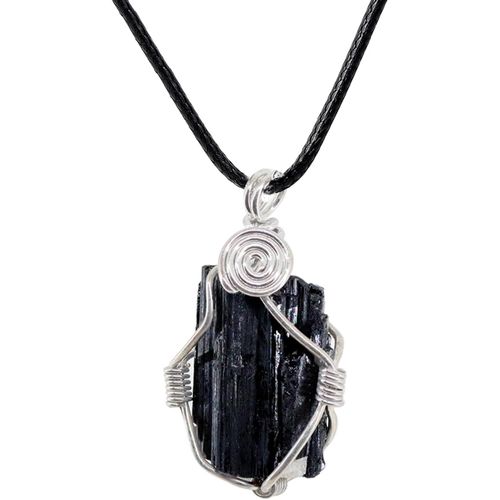 Turmanlin Pendentif À Quartz En Pierre De Quartz Blanc Turmanlin Brut 100 % Naturel, Minéral Naturel Non Poli, Cristal De Guérison, Méditation[X2107]