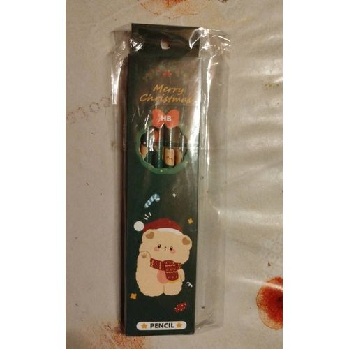 6 Crayons De Papier Hb Merry Christmas.