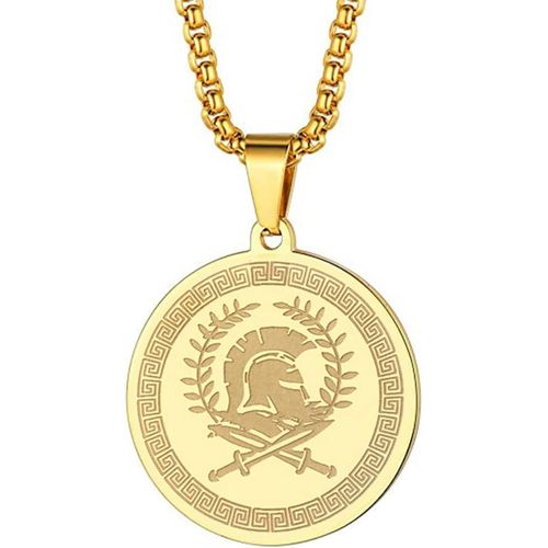 Symbole Du Dieu Grec Ancien De La Guerre ¿ Collier Ares Pour Homme Et Femme ¿ Pendentif Commémoratif De Guerre Grecque ¿ ¿ Bijoux Cadeau[X3956]