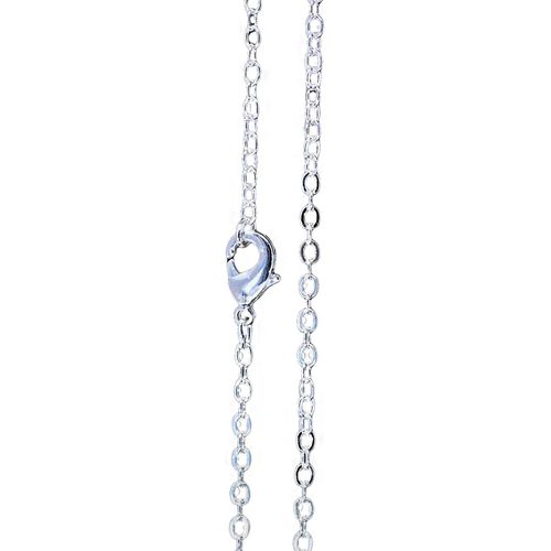 Irreversible Bijoux - Chaîne Fine Maille Forçat 1 Mm - Plaqué Argent Véritable - Longueur 114 Cm - Parfait Pour Bola De Grossesse & Sautoirs - Bijou Élégant Sans Nickel - Idée Cadeau Femme E[X1144]
