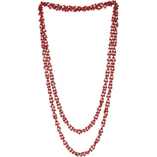 Magnifique Bois Perle Long Chaîne Bavoir Statement Collier Pendentif - Multi-Brin[X1186]