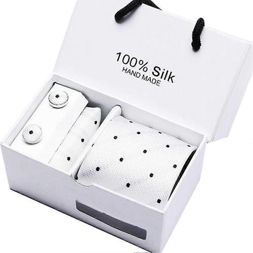 5pcs Hommes Mouchoir Manchette Bouton Cravate Costume Mariage Party Accessoiresgift