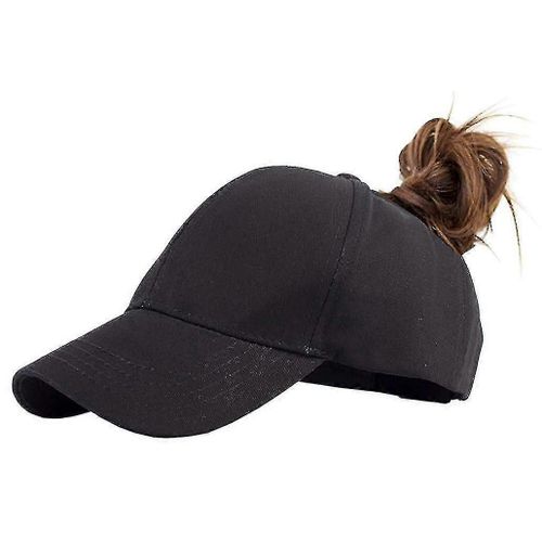 Casquette De Baseball En Queue De Cheval Pour Femmes Casquette De Poney Réglable En Désordre Bun Ball Hat