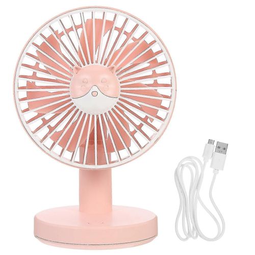 1 Set Quiet Usb Desk Fan Plastique Summer Cooling Fan Simple Modelling Air Fan