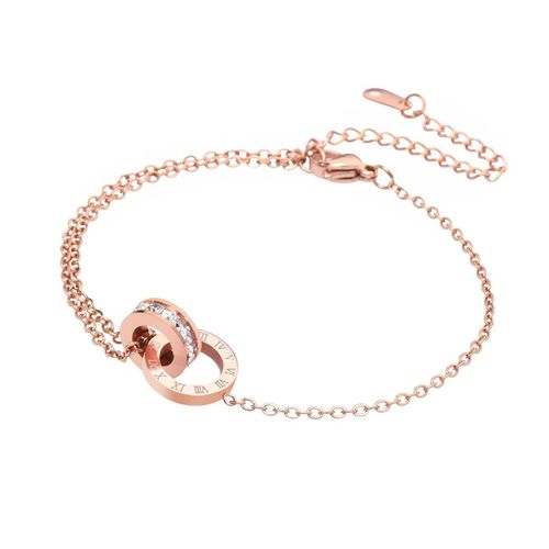 Bracelet De Cheville En Acier Inoxydable Plaqué Or 18 Carats